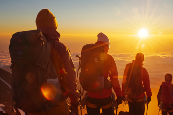 登山行程 山頂イメージ