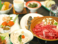 【アルプス荘】自慢の自家製米と信州の旬な食材を使った和食料理