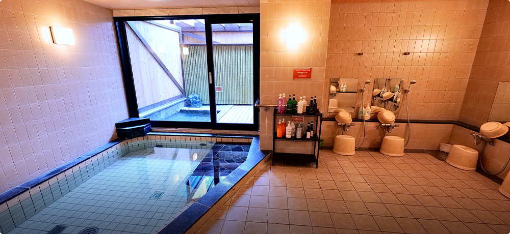【風呂】＜ホテル グランジャム栂池＞天然温泉大浴場の一例