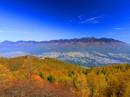 八ヶ岳の三段紅葉