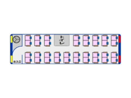 座席配置図 一例