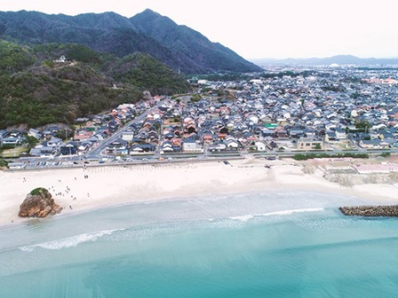 稲佐の浜から出雲大社へ