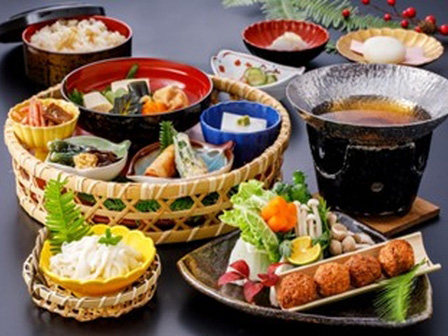 地鶏鍋御膳の昼食 ※イメージ