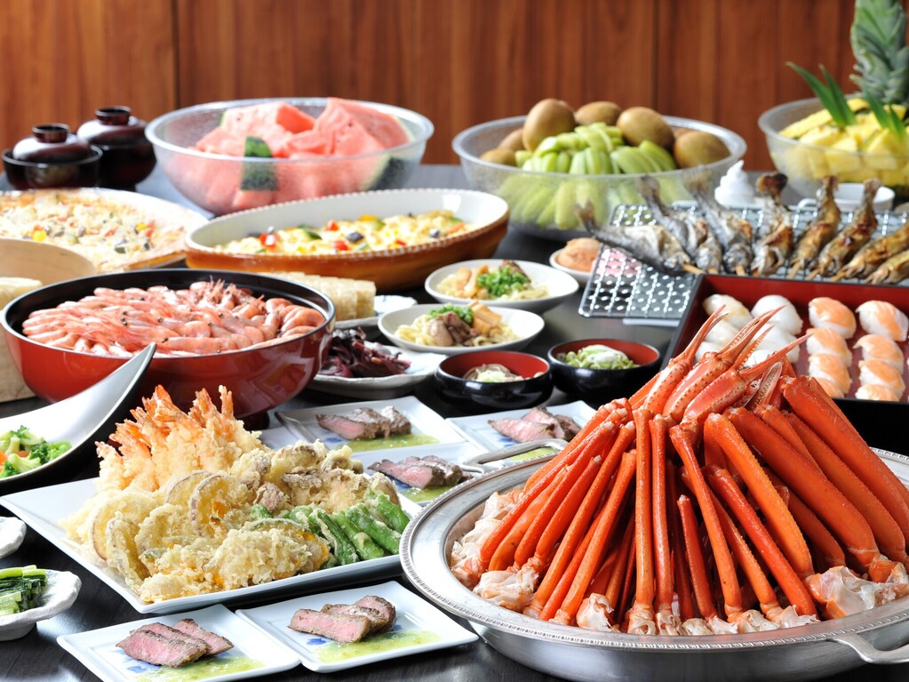 【食事】＜黒部観光ホテル＞バイキング（宿泊人員により和定食となる場合がございます）