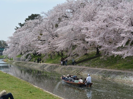 岡崎城公園舟あそび