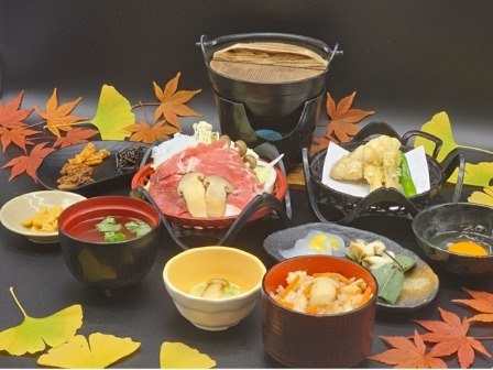 松茸すき焼き御膳