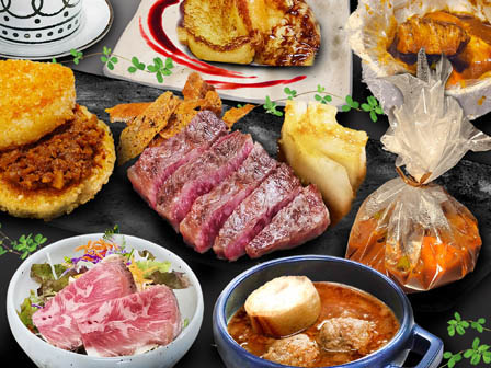 近江牛ステーキ＆クリスタル包ビーフシチュー