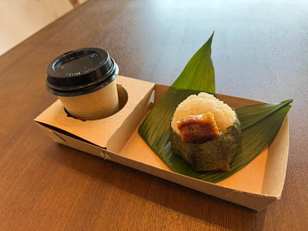 うなぎおにぎりお茶付！