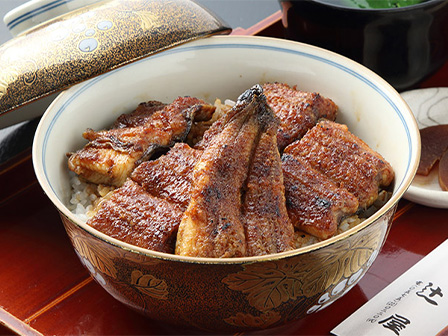 辻屋の上丼の昼食